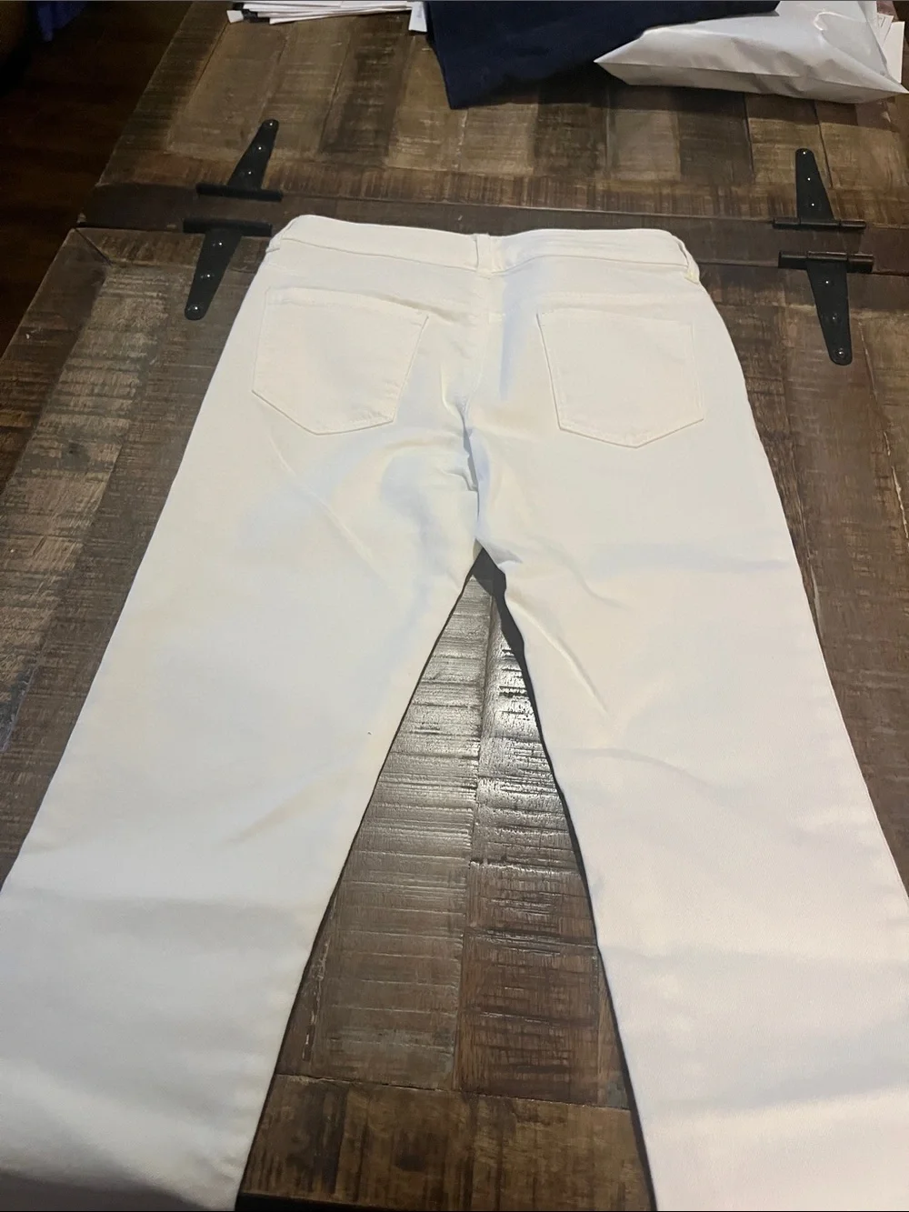 Gymboree White Slim Straight Jeans with Yellow Sun Accent